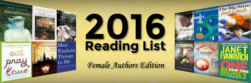 2016 Reading List - Female Authors